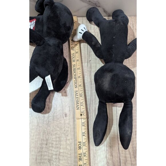 Creepy Black Dog & Bunny Plush Toys With Grinning Teeth 14" For Ages 3+ horror - Picture 4 of 6